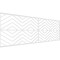 Ekena Millwork Set of Four Panels for 94 1/2"W x 32 1/4"H Genoa Fretwork Wainscot Wall Paneling WPKP16X01X47GNA - alternate 1